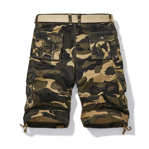 Pantalones Cortos Cargo para Hombre, Impermeables, Ligeros, Transpirables, Tejidos, 100% Algodón, Cintura Elástica, Logotipo Personalizado - Product Image 1