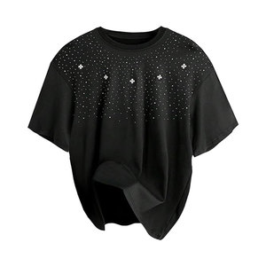 Camisetas de Hombre con Pedrería de la Mejor Calidad y Estilo Nuevo - Hechas a Medida para el Verano, Tejido de Poliéster/Algodón Ecológico y Transpirable - Product Image 1