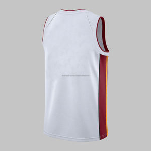 Camiseta de baloncesto bordada personalizada de alta calidad, ropa deportiva, camisetas de baloncesto transpirables de secado rápido para hombres, Tops - Product Image 3
