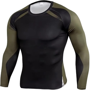 Rashguard pour homme, dernier design, respirant, antibactérien, en Spandex/Polyester, couleurs personnalisables, fabriqué au Pakistan, service OEM, logo - Product Image 1