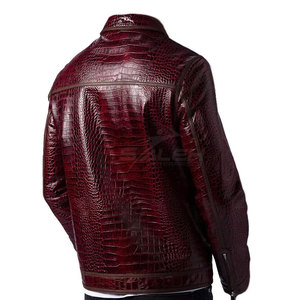 Fashionable <b>Leather</b> Outerwear With Detailed Raised Texture And Comfortable Construction For Daily Use Embossed <b>Leather</b> <b>Jacket</b> - Product Image 3