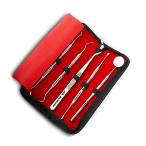 ชุดเครื่องมือผ่าตัดทางทันตกรรมพื้นฐาน สีเงิน ผลิตจากสแตนเลสอย่างดี สำหรับการผ่าตัดช่องปาก ถอนฟัน และการรักษาโรคปริทันต์ - Product Image 6