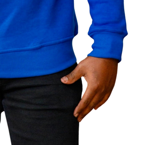 Sweat-shirt en chenille bleu Phi Beta Sigma Big Sigma pour homme, col rond, lettres grecques, pull de fraternité premium, coupe classique, décontracté A - Product Image 5