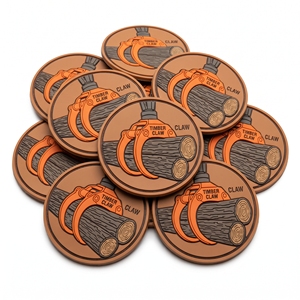 Badge rond en PVC et caoutchouc personnalisé, direct usine, avec crochet de choker et boucle de fixation pour équipement de levage - Product Image 2