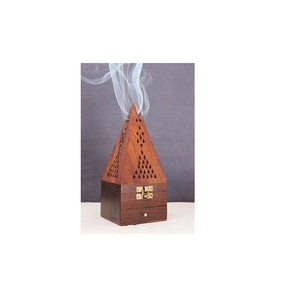 Heritage Inspired Wooden Incense Bakhoor Burner Artistic Fragrance <b>Diffuser</b> Collectible Gift - Product Image 2