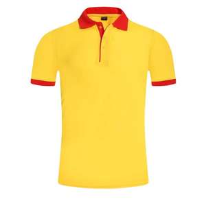 Camiseta Polo Promocional para Hombre, Camiseta Polo Negra con Cuello Rojo, Camisetas Polo al por Mayor, Camisetas Polo de Manga Corta para Hombre - Product Image 1
