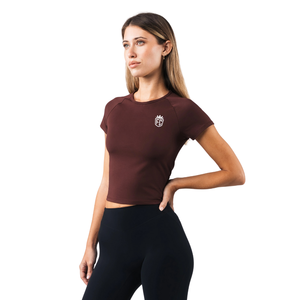Camiseta Deportiva para Mujer, Manga Corta, Ajuste Elástico, Tela Suave y Ligera, Ropa Deportiva Informal para el Día a Día, Ropa de Gimnasio - Product Image 2