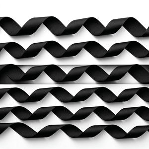 Ruban gros-grain noir de 20 mm, directement de l'usine, pour nœuds de cheveux, garnitures de vêtements, décoration de chaussures, poignées de sacs et projets de couture. - Product Image 5