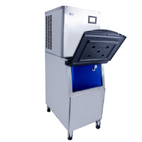 Macchina per Cubetti di Ghiaccio Automatica a Prezzo di Fabbrica, Capacità 300kg, Produttore di Ghiaccio Commerciale, Macchina per Blocchi di Ghiaccio, Raffreddamento ad Aria, Acciaio Inossidabile