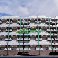Batang logam aluminium sesuai permintaan. Ingot aluminium murah diproduksi dari aluminium daur ulang. Menerima pesanan dengan MOQ fleksibel