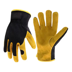 Premium Quality Cowhide Leather <b>Gloves</b> For Construction Assembly Garden <b>Gloves</b> Hand Protection Safety Soft <b>Driver</b> <b>Gloves</b> - Product Image 1