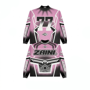 Chemise à manches courtes en jersey de polyester aéré 150 GSM, rose, noir, blanc, avec panneau sérigraphié, formelle, écologique, pour homme - Product Image 1