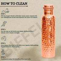 Bouteille d'eau portable ALTAMASH CRAFT en cuivre martelé avec couvercle anti-fuite, revêtement anti-corrosion, classique pour l'extérieur