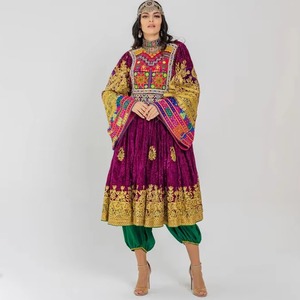 Lightweight Afghani Women's Dress with Lace Top Selling Afghan Ladies Dress Comfortable Decoration Wholesale Cheap Price - Product Image 1