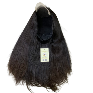 Cabello Humano Vietnamita al por Mayor con Cierre de Encaje HD, Cabello Liso, Cabello Vietnamita Virgen, Negro Natural, Pelucas Suizas - Product Image 1