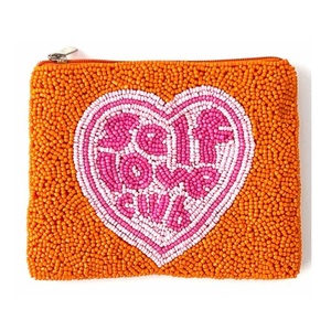 Porte-monnaie en tissu brodé à la main avec perles, fermeture éclair, mini pochette de luxe multifonction pour femmes - Product Image 4
