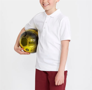 Chemise polo unisexe 100% coton pour enfants d'âge scolaire, primaire et secondaire, uniforme scolaire - Product Image 3