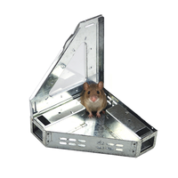 Piège à souris portable, cage facile à installer, attrape-souris et rats vivants, réutilisable, boîte en métal
