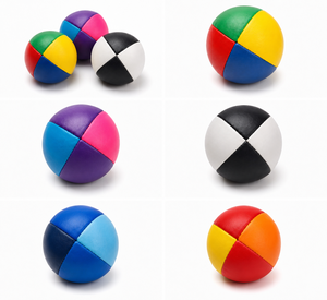ลูกบอลนวด PU สีม่วงขาว นุ่ม 4 แผ่น สำหรับการเล่นโยนและบำบัดรักษา ใช้ได้ทุกฤดูกาล - Product Image 6