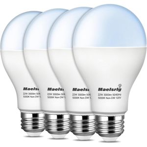 Lampadina LED da 200 Watt Equivalente a A21 22W, 3000 Lumen, Luce Diurna 5000K, Non Dimmerabile, Attacco Medio E26 - Product Image 1