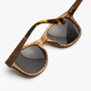 Handcrafted Women's Wooden <b>Sunglasses</b> Premium Polarized UV400 Zebra Wood Frame Eyewear Custom Logo Wholesale Eco Glasses - Product Image 3