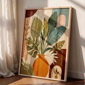 Cadre de peinture en bois moderne, rectangulaire, vertical, impression numérique couleur, décoration murale durable, cadre d'art mural classique vintage Abdul - Product Image 4