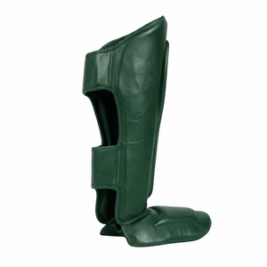 Waterproof Leather <b>Shin</b> <b>Guards</b> for Muay Thai Kickboxing <b>MMA</b> Training with Professional Protection - Product Image 2