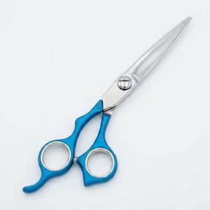 Ciseaux de coiffure professionnels Morje, lame en acier inoxydable, manche en acier inoxydable, pour droitiers, taille moyenne, pointe acérée - Product Image 1