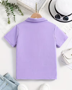 T-shirts Polo Unisexe à Manches Courtes en Polyester/Coton pour Enfants – Collection Décontractée – Impression de Logo Personnalisé Bangladesh – Tissu Tricoté à Séchage Rapide - Product Image 2