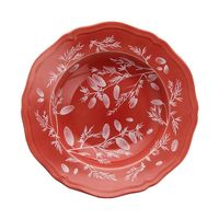 Assiette de présentation florale de luxe écologique de 12 pouces, en plastique émaillé jaune, multifonction, pour fruits, biscuits et salades