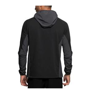 Veste à capuche pour homme avec col montant et poches, nouvelle collection printemps-automne, demi-zip, coupe-vent, style universitaire, streetwear tendance - Product Image 5