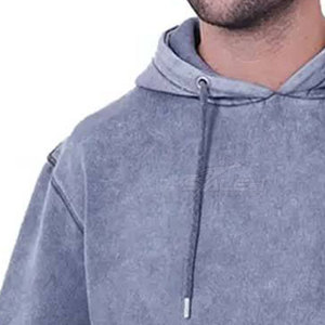 Sweats à capuche respirants à séchage rapide, effet délavé, impression de logo personnalisée, sweats à capuche basiques de haute qualité, effet délavé - Product Image 5