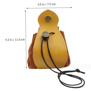 Bolsa de Cuero Hecha a Mano con Cordón para Guardar Dados, Estilo Clásico, para Juegos de Mesa DND, Portamonedas y Artículos Pequeños - Product Image 2