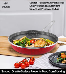 <b>Non</b> <b>Stick</b> Cookware <b>Set</b> Enamel Coating with Induction Base Cooking <b>Pots</b> and Pans Complete Kitchenware <b>Set</b> - Product Image 4