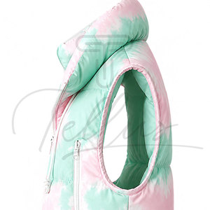 Chaleco Corto Acolchado Impermeable con Cierre y Logotipo Personalizado para Mujer, Chaqueta Estilo Urbano - Product Image 5