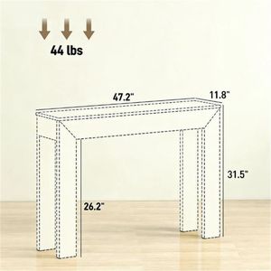 Consolle in Legno Naturale con Funzione di Scrivania e Spazio Contenitore, Ideale per Ingresso o Sala d'Attesa - Product Image 6