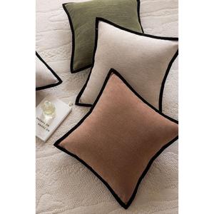 Luxury Double Sided 100% Linen Solid Natural Decoration <b>Throw</b> Pillow Sham Cushion Case Soft Pillow Cover From <b>Indian</b> Supplier - Product Image 6