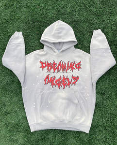 Ensemble survêtement vintage streetwear pour homme, sweat à capuche brodé d'hiver effet délavé, molleton lourd, logo, jogging en gros - Product Image 2