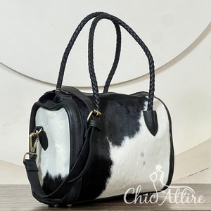 Sacs de voyage de luxe pour femmes en cuir de vache véritable, style Speedy moyen, sacs à bandoulière pour week-end, sacs à main pour femmes - Product Image 1