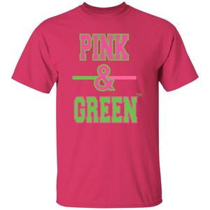 Camiseta de Algodón con Estampado Gráfico Rosa Intenso, Cuello Redondo, Manga Corta, Personalizada, Informal, Estilo Urbano, Unisex - Product Image 1