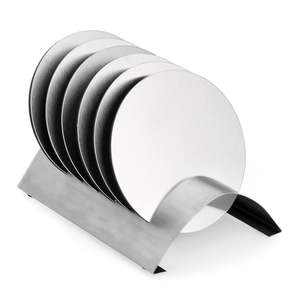 Posavasos de Aluminio Martillado de Alta Resistencia - Protectores de Mesa de Grado Comercial a Prueba de Óxido para Hoteles, Posavasos de Lujo - Product Image 4