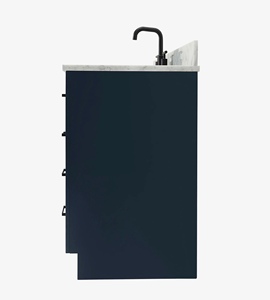 Made to Order Timothy 37 Inch <b>Bathroom</b> Vanity Cabinet Right Offset Sink Cabinet Only 4 Finish Options Factory Direct Vietnam - Product Image 3