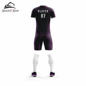 Uniformes de Fútbol Personalizados 100% Poliéster con Mangas Cortas, Diseño Sublimado, Tela Transpirable para tu Equipo, OEM ODM, CAMISETA DE FÚTBOL - Product Image 3