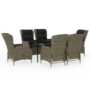 Conjunto de Comedor para Jardín en Color Marrón y Negro - Product Image 2