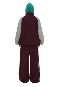 ชุดวอร์มแบบ unisex มีซิปเต็มตัว มีฮู้ด แต่งสีสันสไตล์สปอร์ต ทรงหลวม ผลิตจากโพลีเอสเตอร์ เหมาะสำหรับใส่ในฤดูใบไม้ร่วง มีกระเป๋าข้าง - Product Image 2