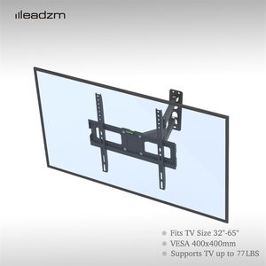 Supporto TV a Pendolo Singolo 32-65 Pollici con Cuscinetto 103, Capacità 35KG, Base 400x400, Regolazione Su/Giù 10~10 per TV LCD fino a 85 Pollici, Uso Ufficio - Product Image 3