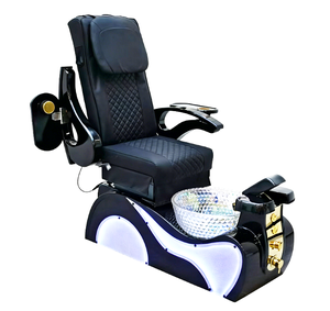 Fauteuil de pédicure multifonctionnel de luxe pour spa des pieds, modèle électrique inclinable sans tuyauterie, personnalisé pour salon de manucure et soins des pieds - Product Image 1