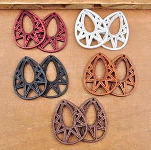 Pendientes de Madera con Logotipo Personalizado, Pendientes de Madera con Acabado Liso, Venta al por Mayor Directa de Fábrica - Product Image 5