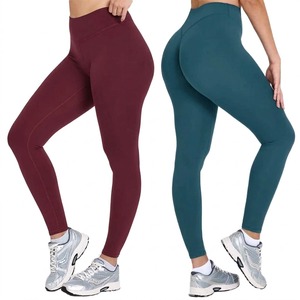 Leggings femme, nouvelle collection, couleur unie, taille haute, pour le sport et le fitness, design personnalisé. - Product Image 1