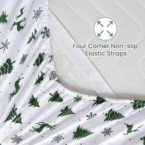 Ensemble de draps pliables modernes en tissu, polyester-coton de haute qualité, écologique, 600 fils, pour la maison et la chambre à coucher - Product Image 6